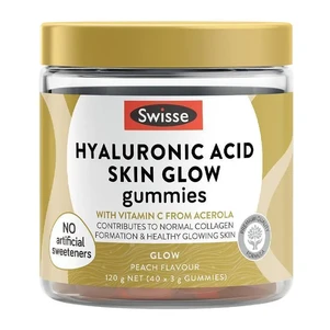 (PRE ORDER) Swisse Beauty Hyaluronic Acid Skin Glow Gummies 40 Pack shelf life 2yrs